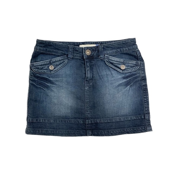 Y2K denim mini skirt blue in jean size 1 W30 L13,5 jean skirt - Picture 3 of 9